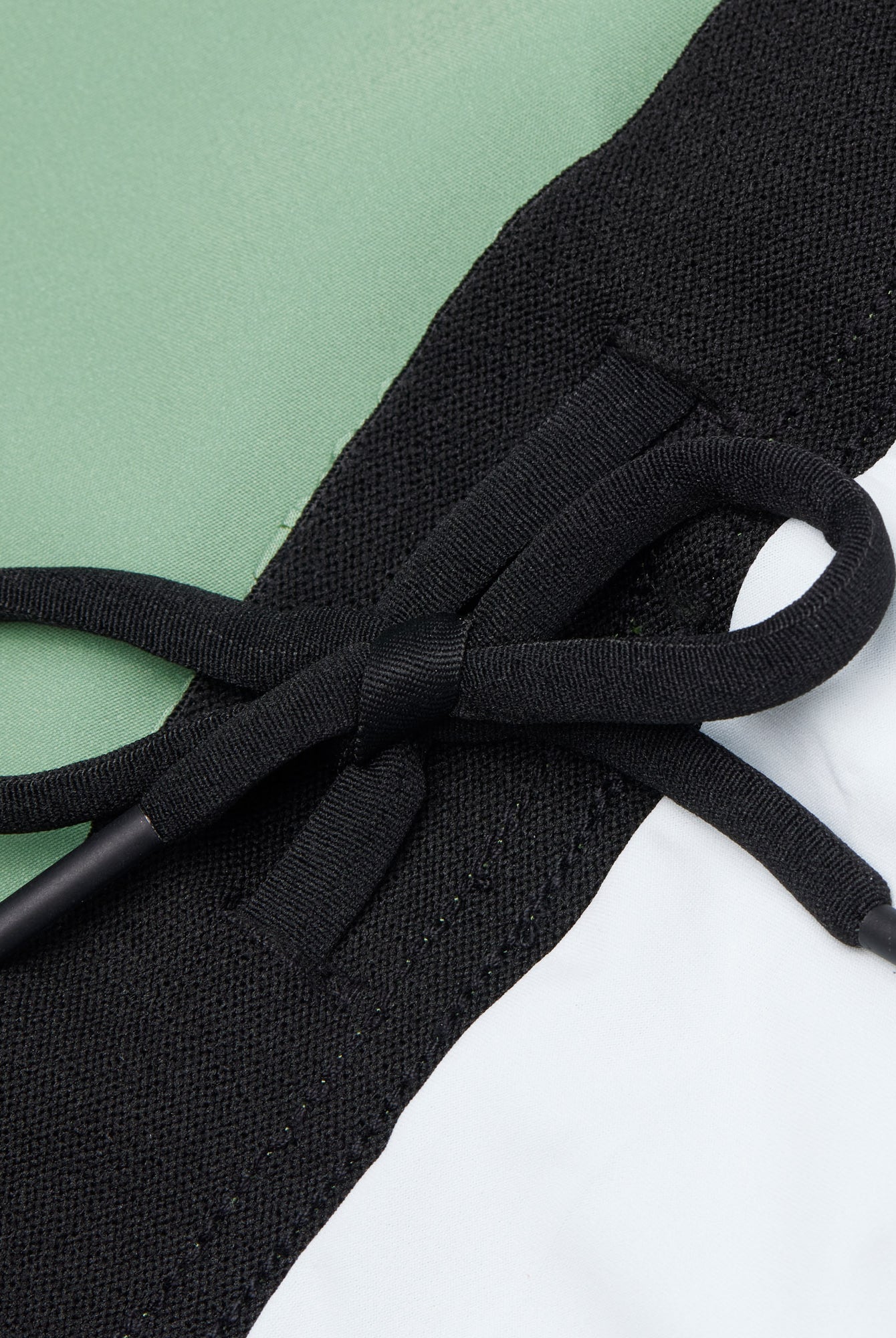 A black lace tied in a bow